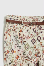 ΓΥΝΑΙΚΕΙΟ ΠΑΝΤΕΛΟΝΙ ΜΕ FLORAL & ETHNIC PRINT ΚΑΙ ΖΩΝΗ