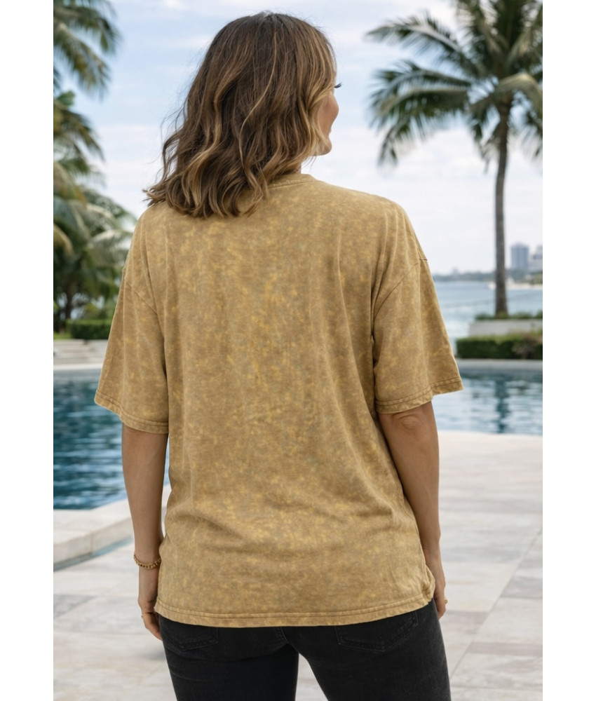 ΓΥΝΑΙΚΕΙΑ ΜΠΛΟΥΖΑ ΣΕ ΜΟΥΣΤΑΡΔΙ ΧΡΩΜΑ ΜΕ ΣΧΕΔΙΟ