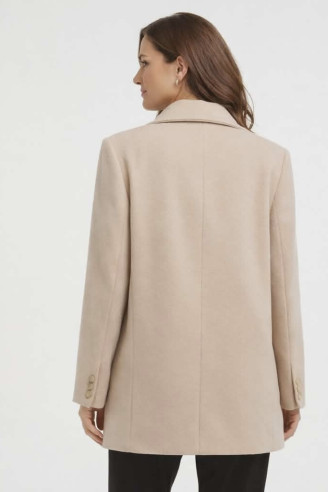 ΓΥΝΑΙΚΕΙΟ ΠΑΛΤΟ ΜΠΕΖ - ΚΛΑΣΙΚΗ ΓΡΑΜΜΗ