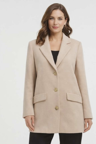 ΓΥΝΑΙΚΕΙΟ ΠΑΛΤΟ ΜΠΕΖ - ΚΛΑΣΙΚΗ ΓΡΑΜΜΗ