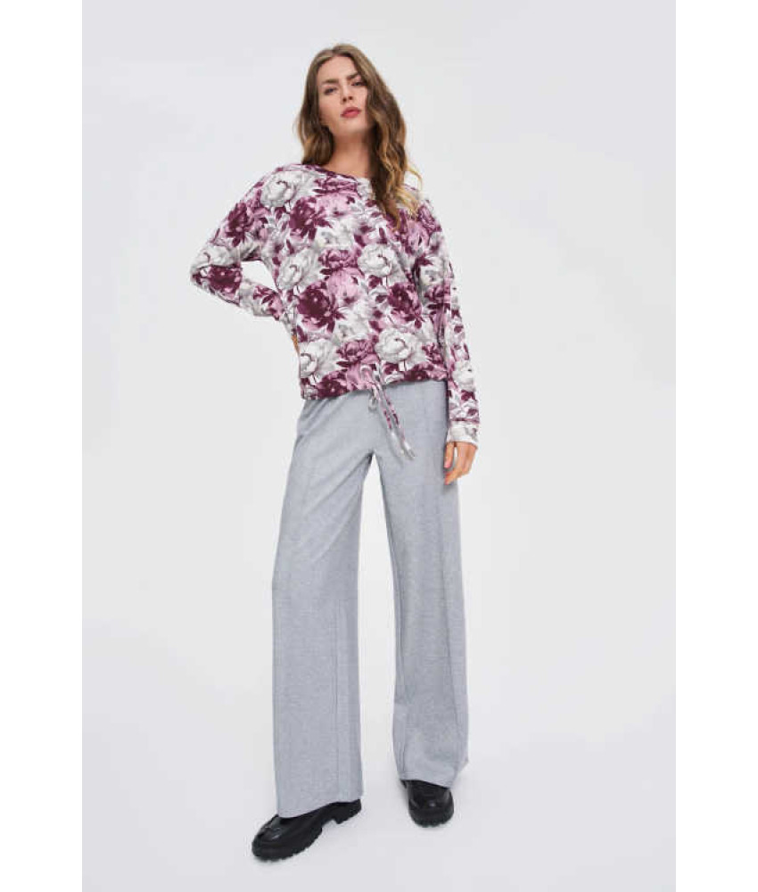 ΦΛΟΡΑΛ ΜΠΛΟΥΖΑ ΜΕ ΛΑΙΜΟΚΟΨΗ