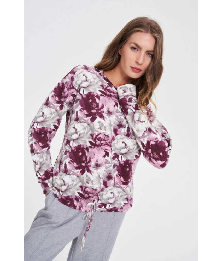 ΦΛΟΡΑΛ ΜΠΛΟΥΖΑ ΜΕ ΛΑΙΜΟΚΟΨΗ