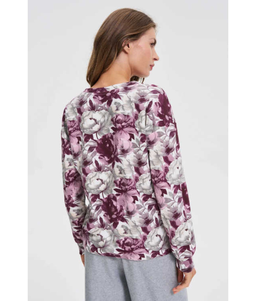 ΦΛΟΡΑΛ ΜΠΛΟΥΖΑ ΜΕ ΛΑΙΜΟΚΟΨΗ